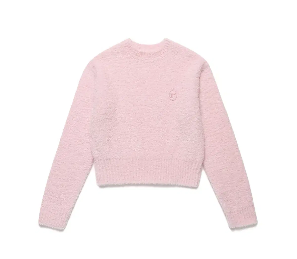 로라로라 CREW NECK CROP KNIT PINK